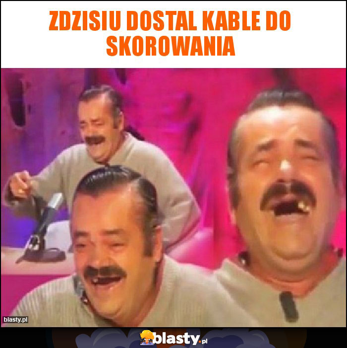 Zdzisiu dostal kable do skorowania