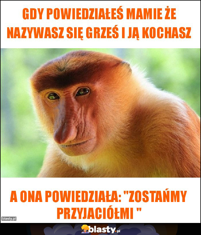 Gdy powiedziałeś Mamie że nazywasz się Grześ i ją kochasz