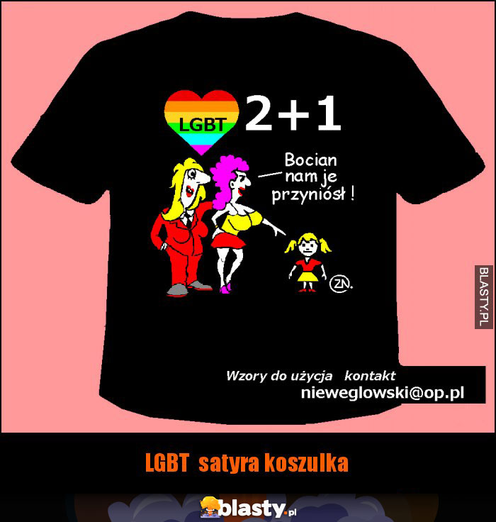 LGBT  satyra koszulka