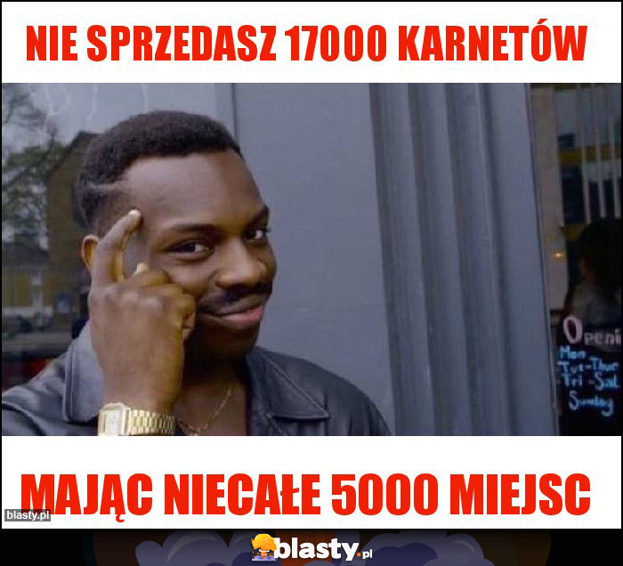 Nie sprzedasz 17000 karnetów