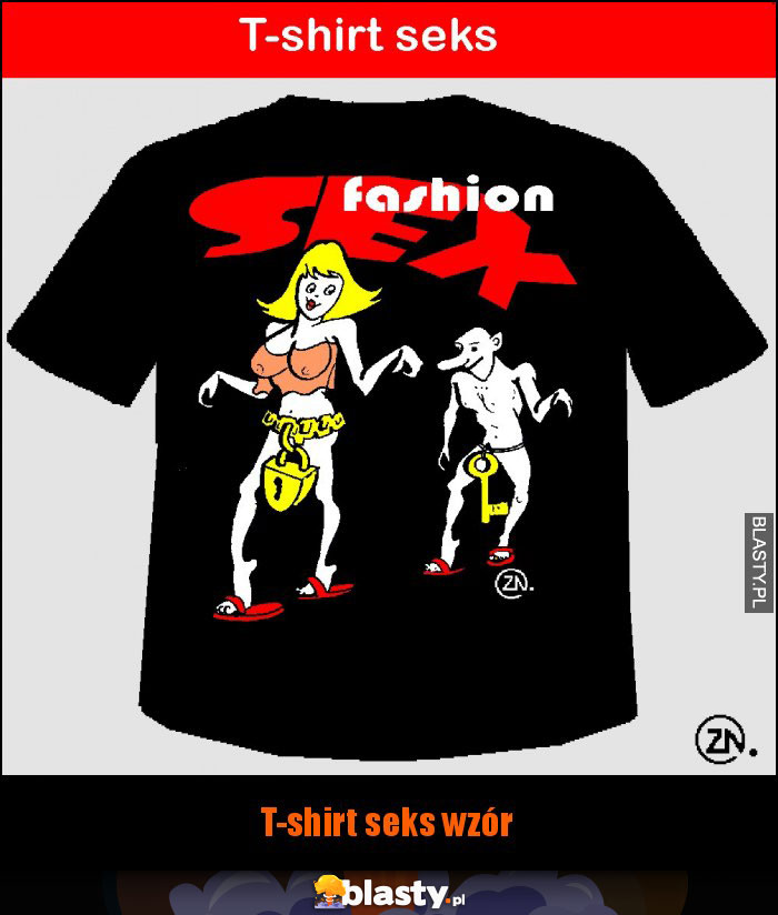 T-shirt seks wzór