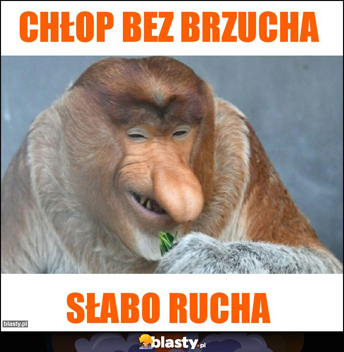 Chłop bez brzucha