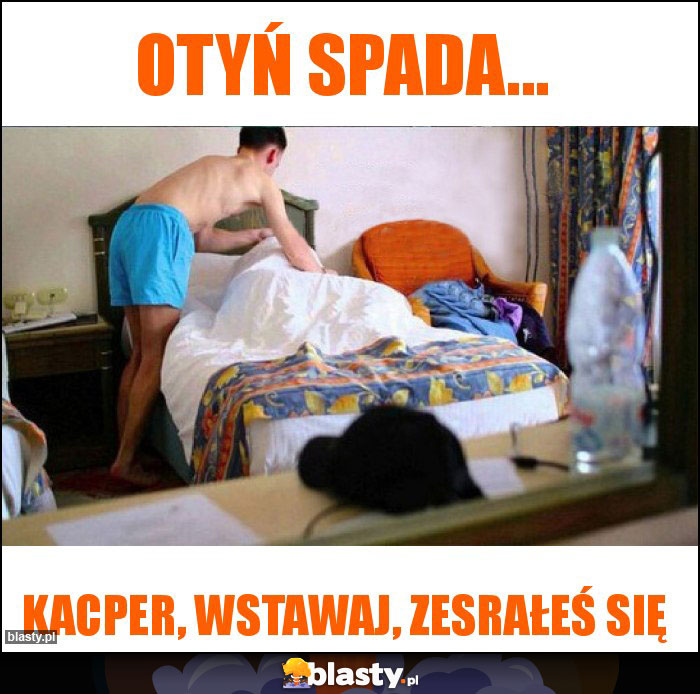 Otyń spada...