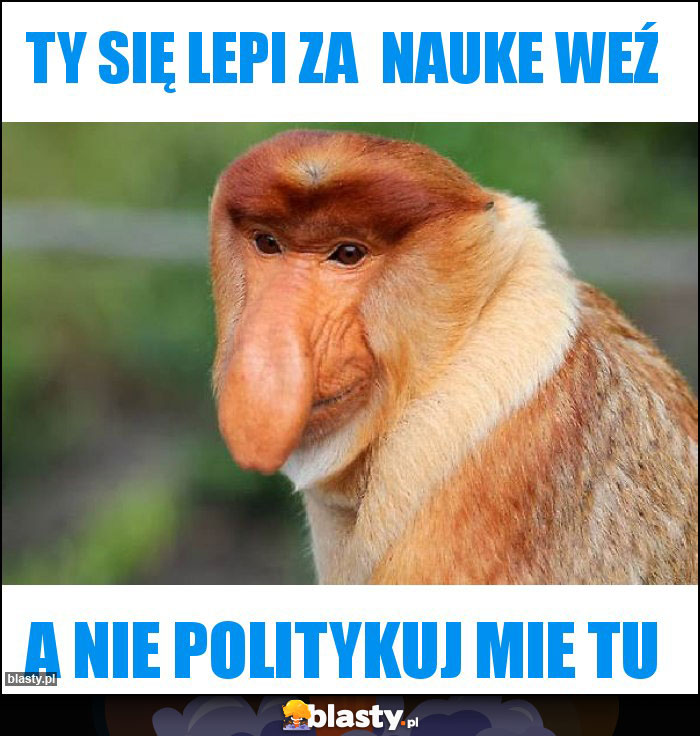 TY SIĘ LEPI ZA  NAUKE WEŹ