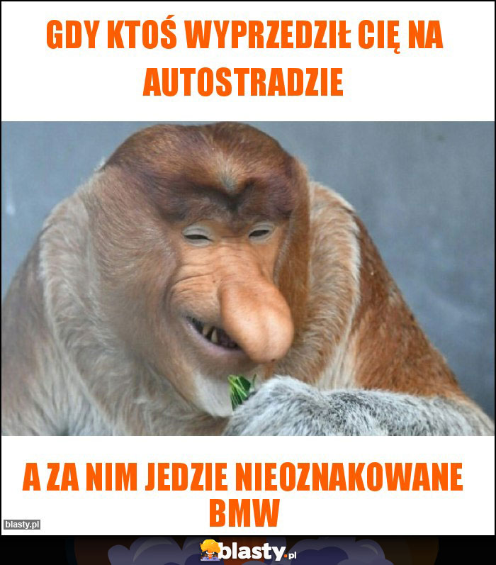 Gdy ktoś wyprzedził cię na autostradzie