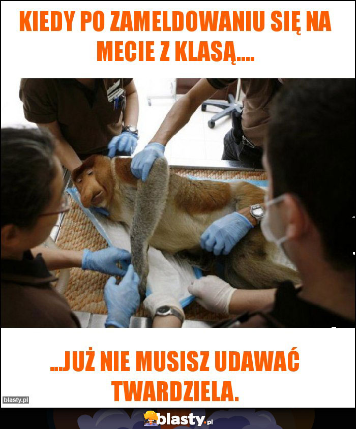 Kiedy po zameldowaniu się na mecie z klasą....