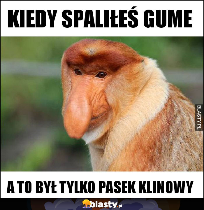 Kiedy spaliłeś gume