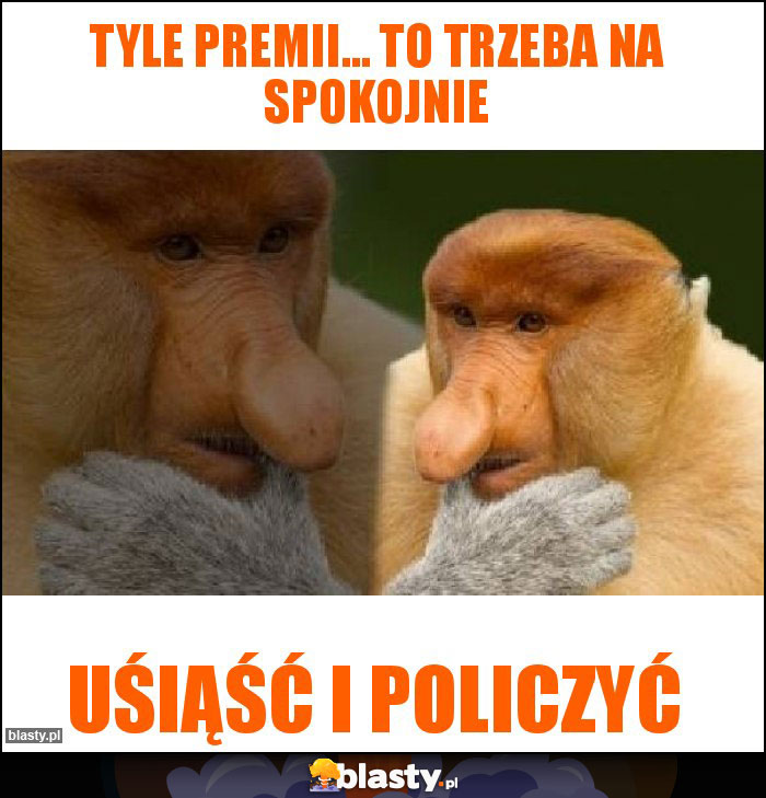 Tyle premii... To trzeba na spokojnie