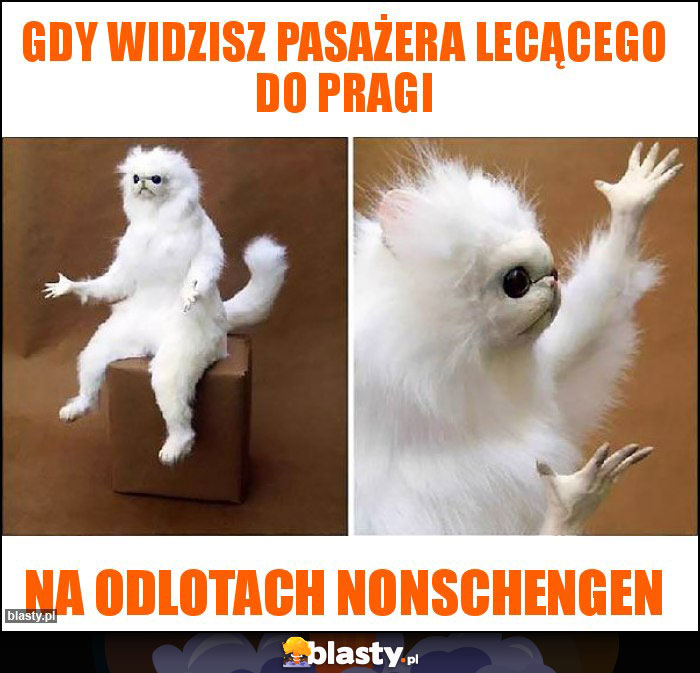 Gdy widzisz pasażera lecącego do Pragi