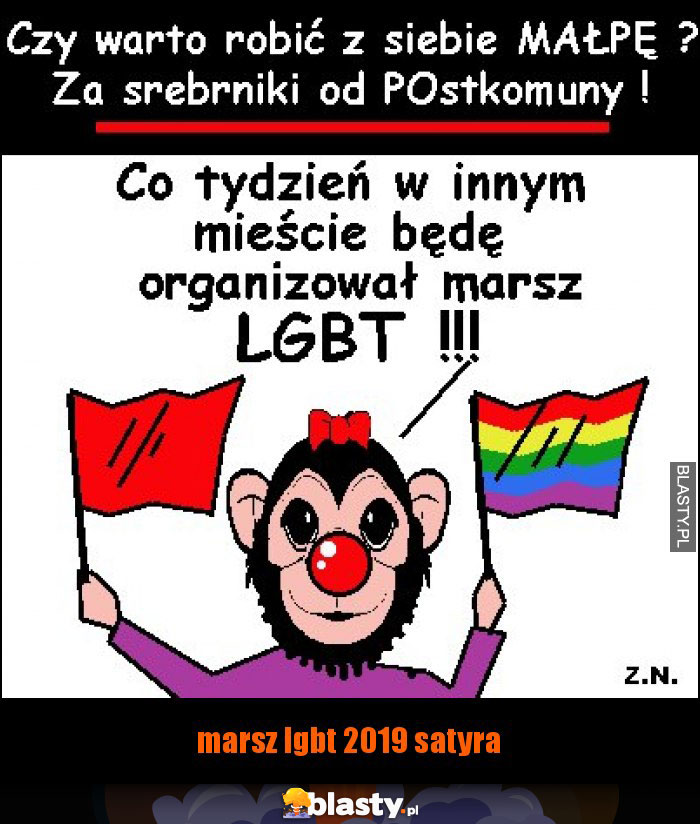 marsz lgbt 2019 satyra