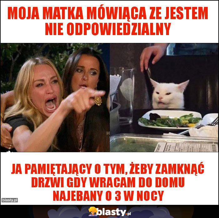 Moja matka mówiąca ze jestem nie odpowiedzialny