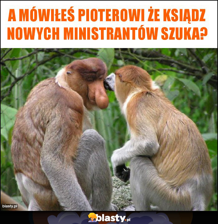 A mówiłeś Pioterowi że Ksiądz nowych ministrantów szuka?