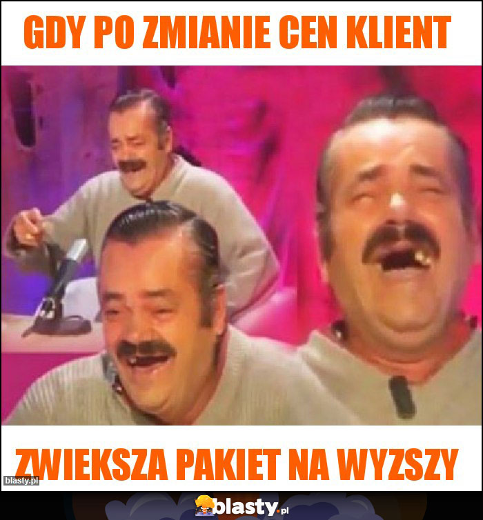 Gdy po zmianie cen klient