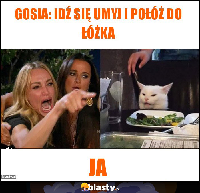 Gosia: IDŹ SIĘ UMYJ I POŁÓŻ DO ŁÓŻKA