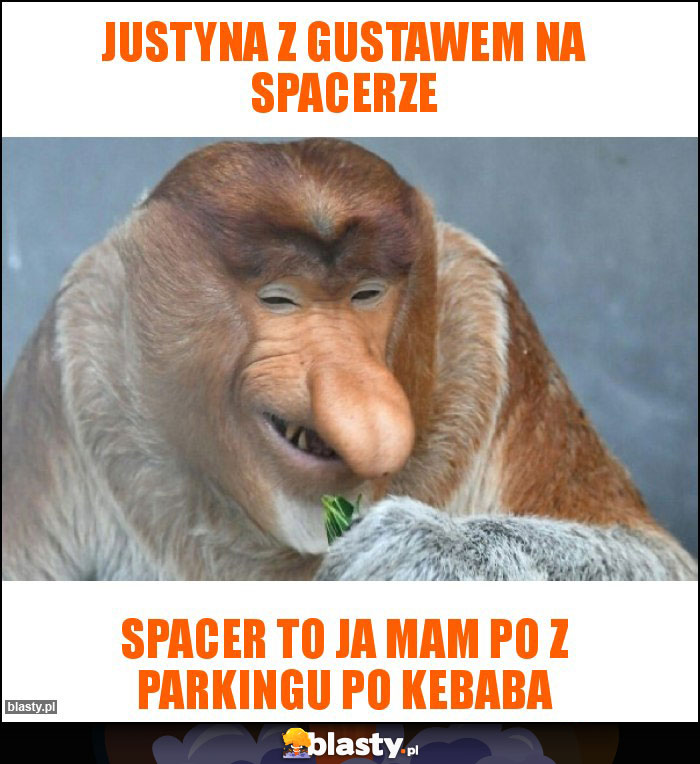 Justyna z gustawem na spacerze