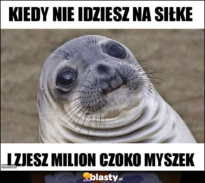 Kiedy nie idziesz na siłke