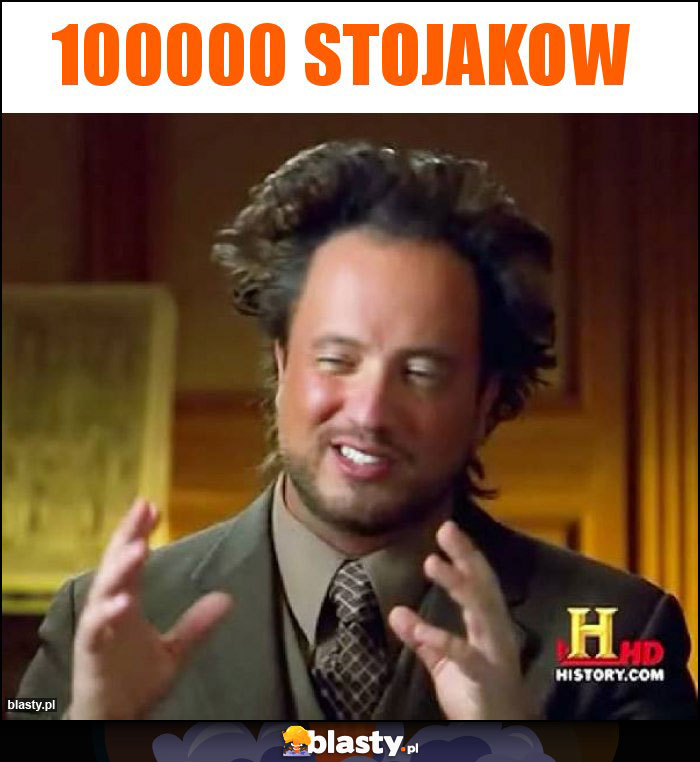 100000 stojakow