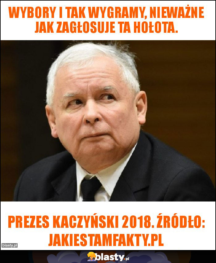 Wybory i tak wygramy, nieważne jak zagłosuje ta hołota.