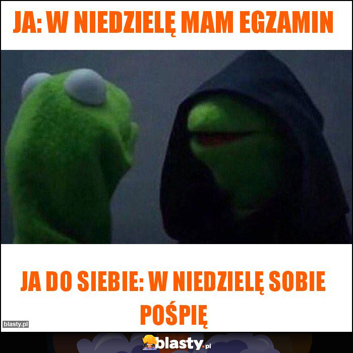 Ja: W niedzielę mam egzamin