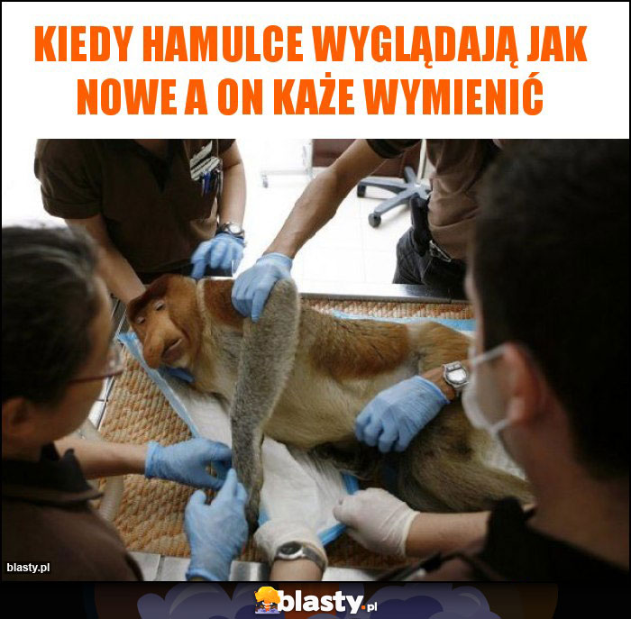 Kiedy hamulce wyglądają jak nowe a on każe wymienić