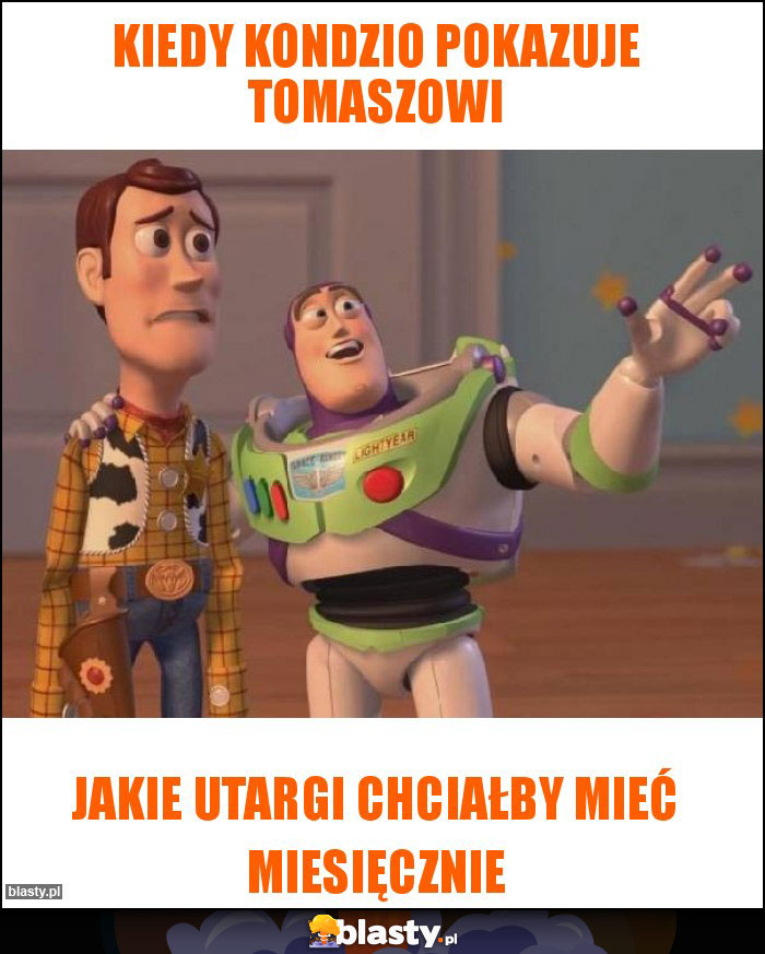 Kiedy Kondzio pokazuje tomaszowi