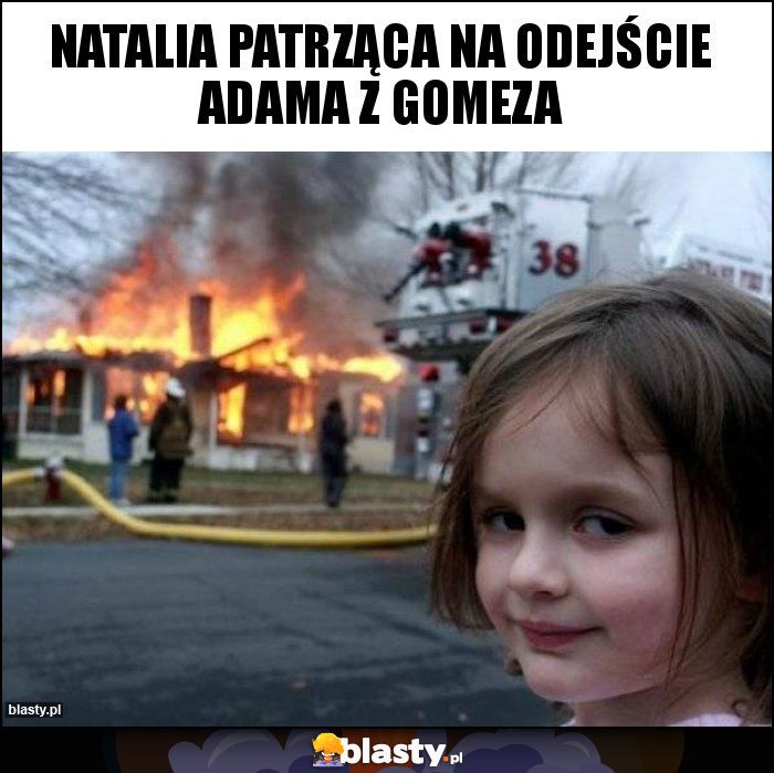 Natalia patrząca na odejście Adama z gomeza