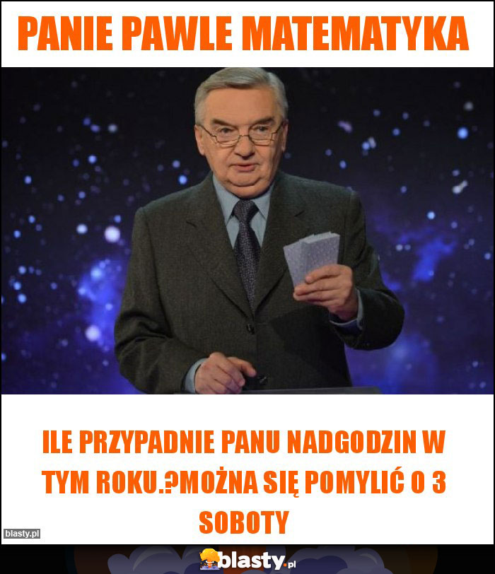 Panie Pawle matematyka