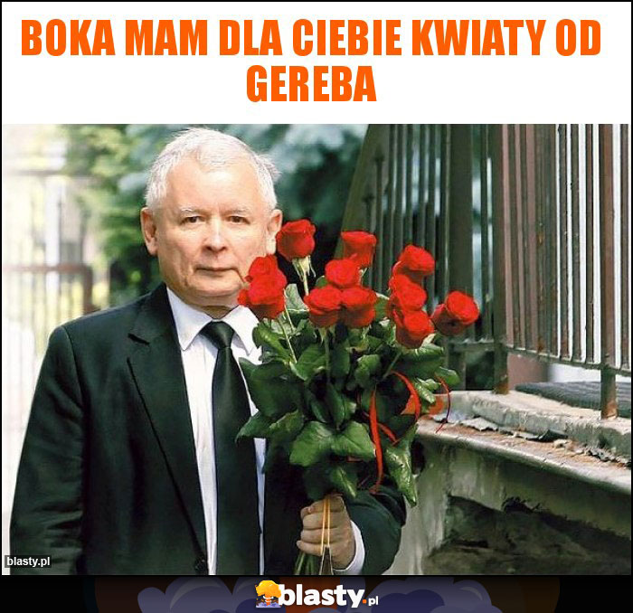 Boka mam dla ciebie kwiaty od gereba