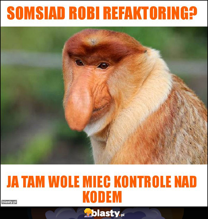 Somsiad robi refaktoring?