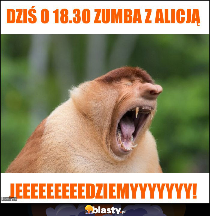 Dziś o 18.30 Zumba z Alicją