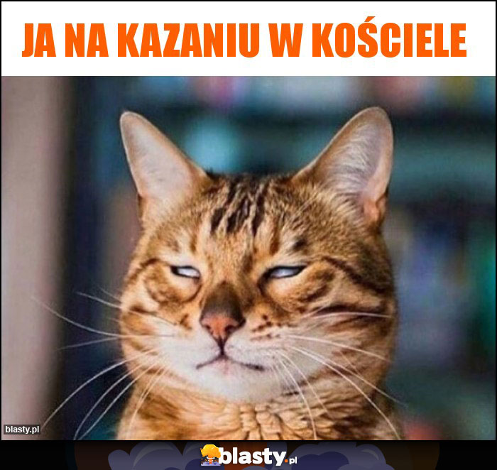 Ja na kazaniu w kościele