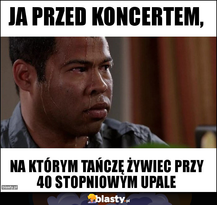 Ja przed koncertem,