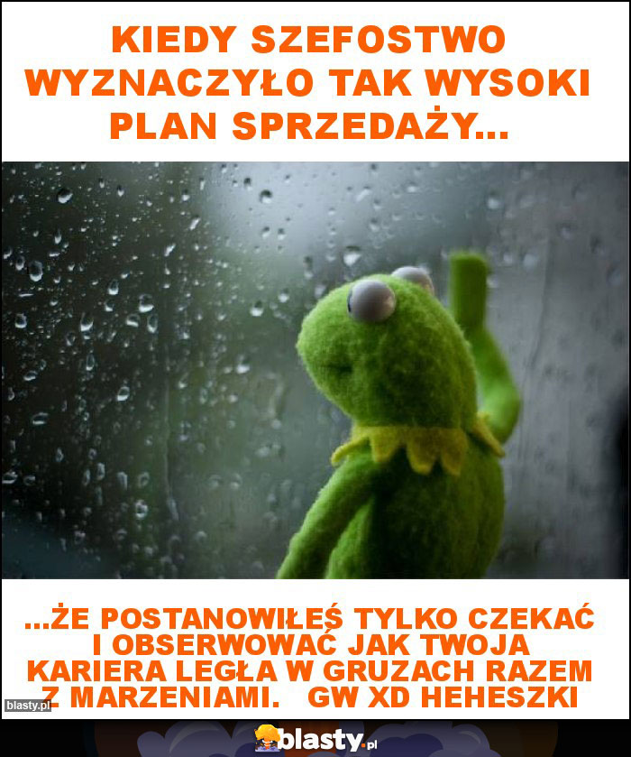 kiedy szefostwo wyznaczyło tak wysoki plan sprzedaży...