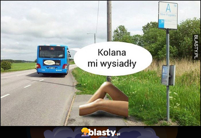 Kolana mi wysiadły dosłownie z autobusu na przystanek