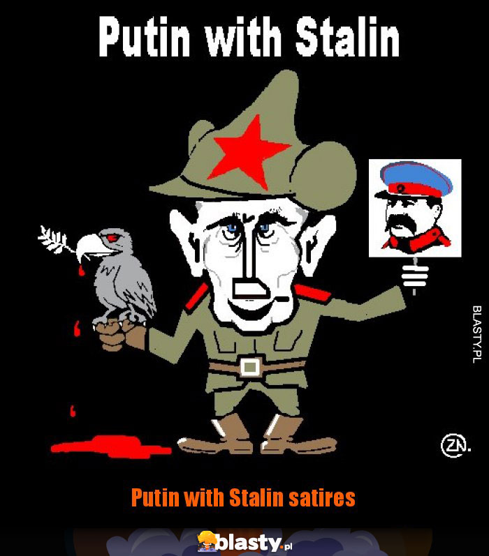 Putin with Stalin satires