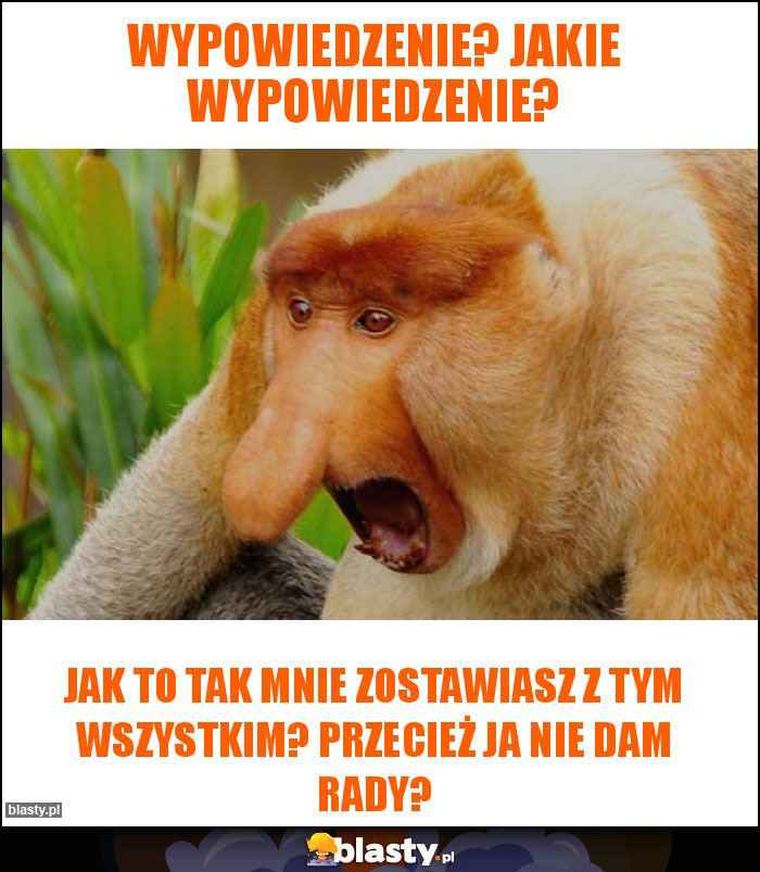 Wypowiedzenie? Jakie wypowiedzenie?