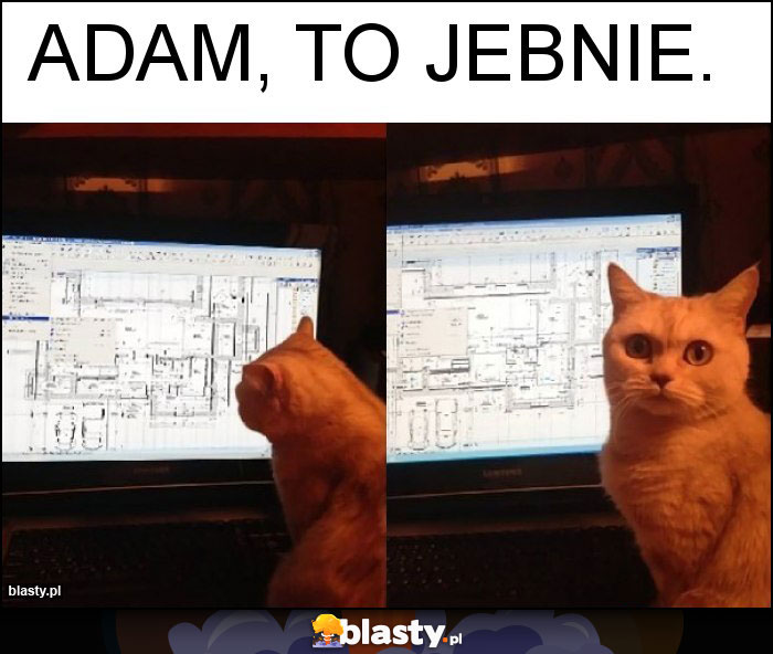 Adam, to jebnie.