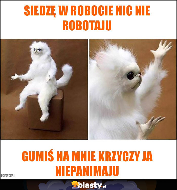 Siedzę w robocie nic nie robotaju