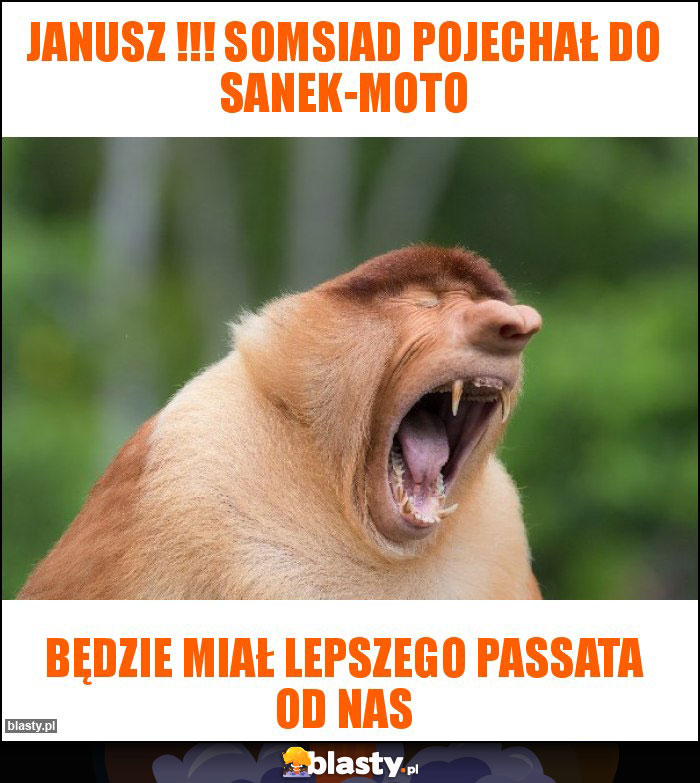 Janusz !!! Somsiad Pojechał do sanek-moto