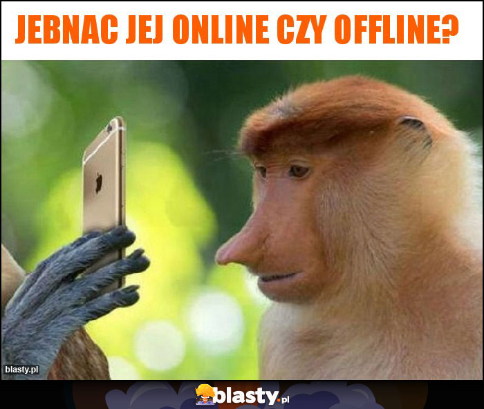 jebnac jej online czy offline?