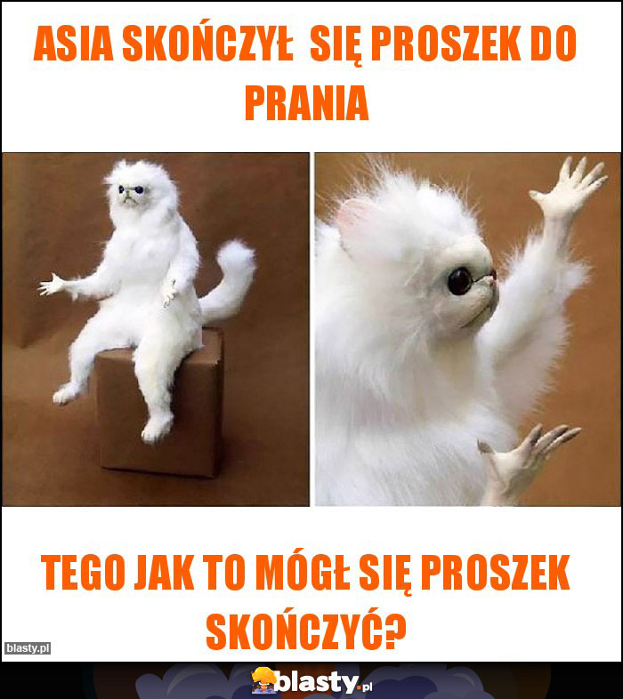 Asia Skończył  się proszek do prania