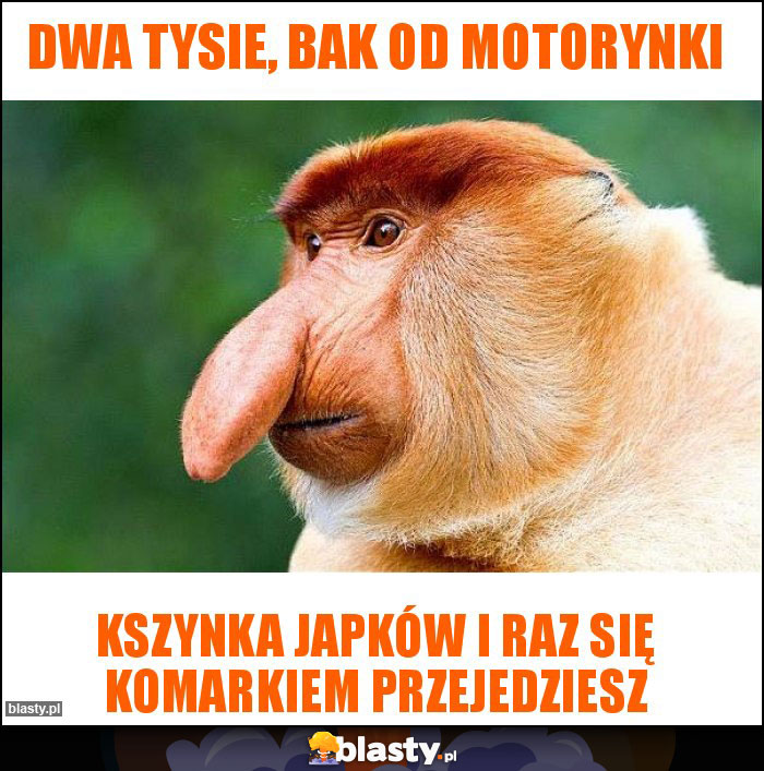 Dwa tysie, bak od motorynki