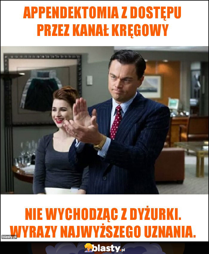 Appendektomia z dostępu przez kanał kręgowy