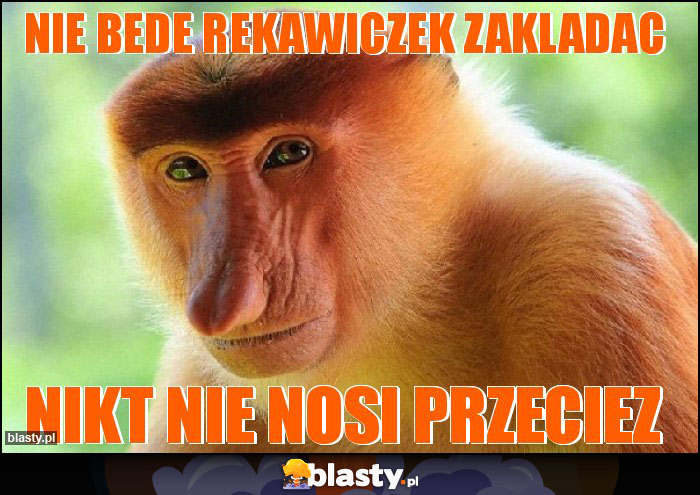 Nie bede rekawiczek zakladac