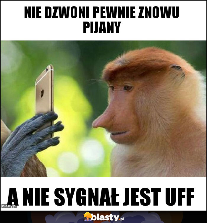 Nie dzwoni pewnie znowu pijany