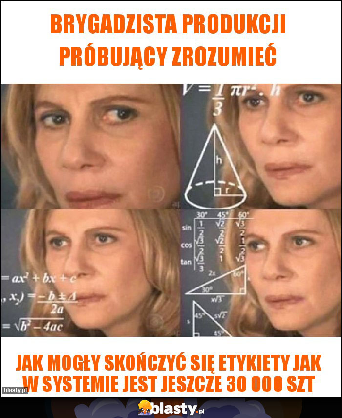 Brygadzista produkcji próbujący zrozumieć