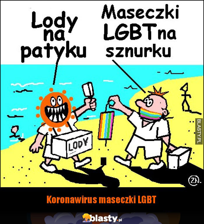 Koronawirus maseczki LGBT