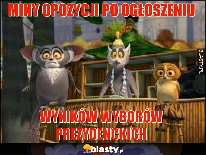 Miny opozycji po ogłoszeniu