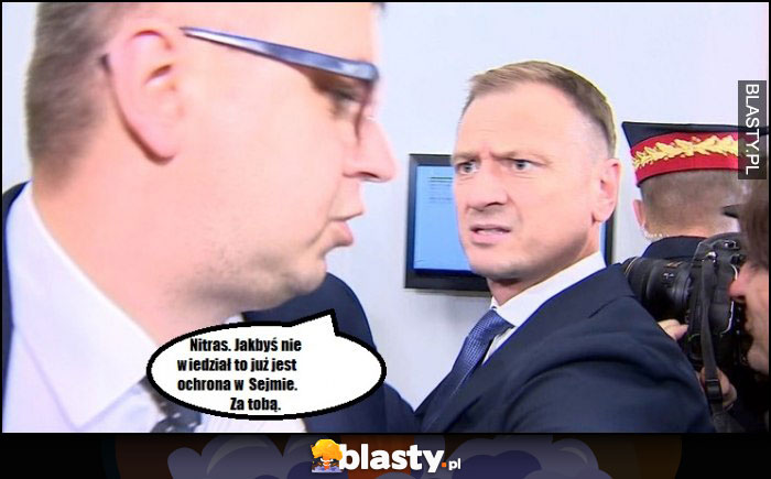 Nitras nie wie, że jest ochrona w Sejmie