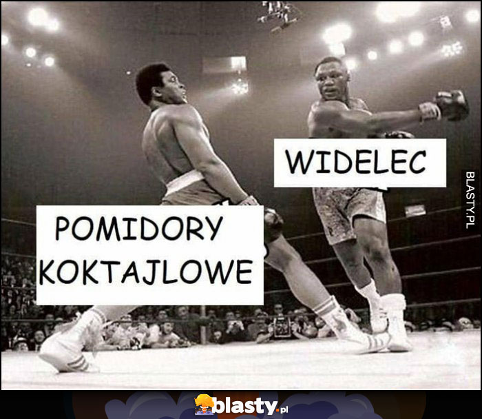 Pomidory koktajlowe widelec unik boks